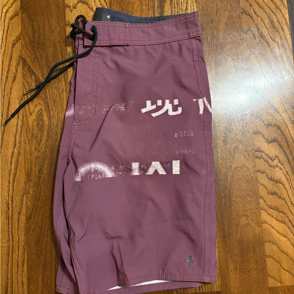 Tavik Men's Dusty Rose Swim Board Shorts - Picture 4 of 5